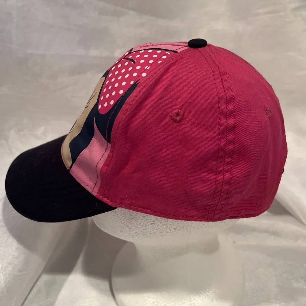 Beautiful Youth Hat Cap Disney‎ Minnie Mouse Pink Adjustable back NICE
